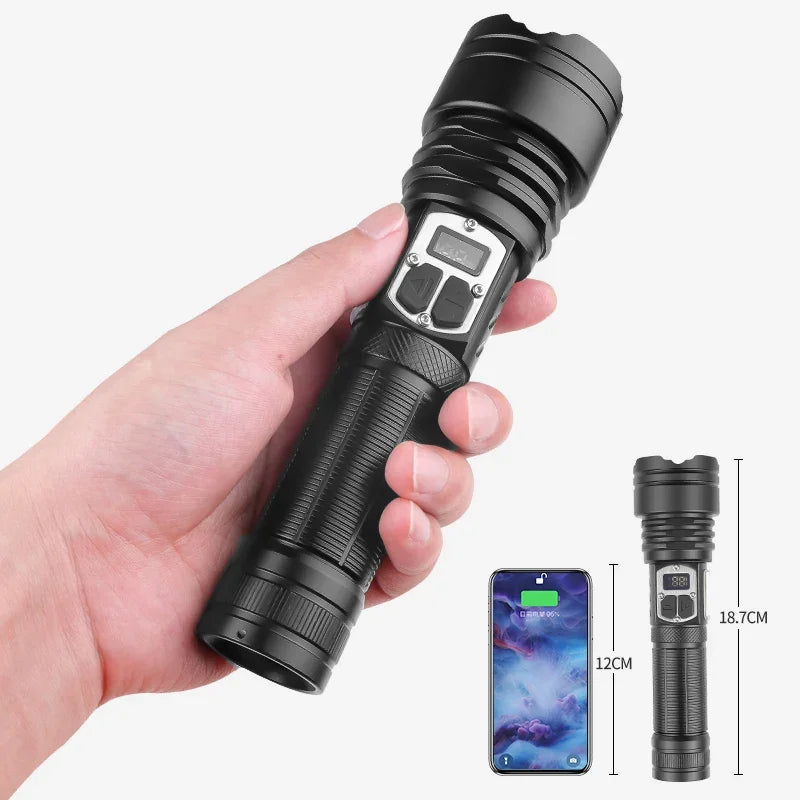 High Power Led Flashlight Rechargeable