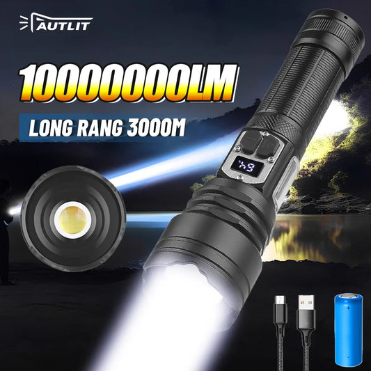 High Power Led Flashlight Rechargeable